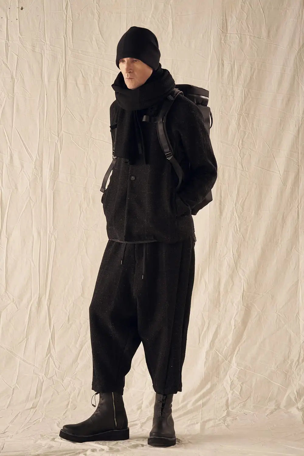 Relaxed pants Shetland wool