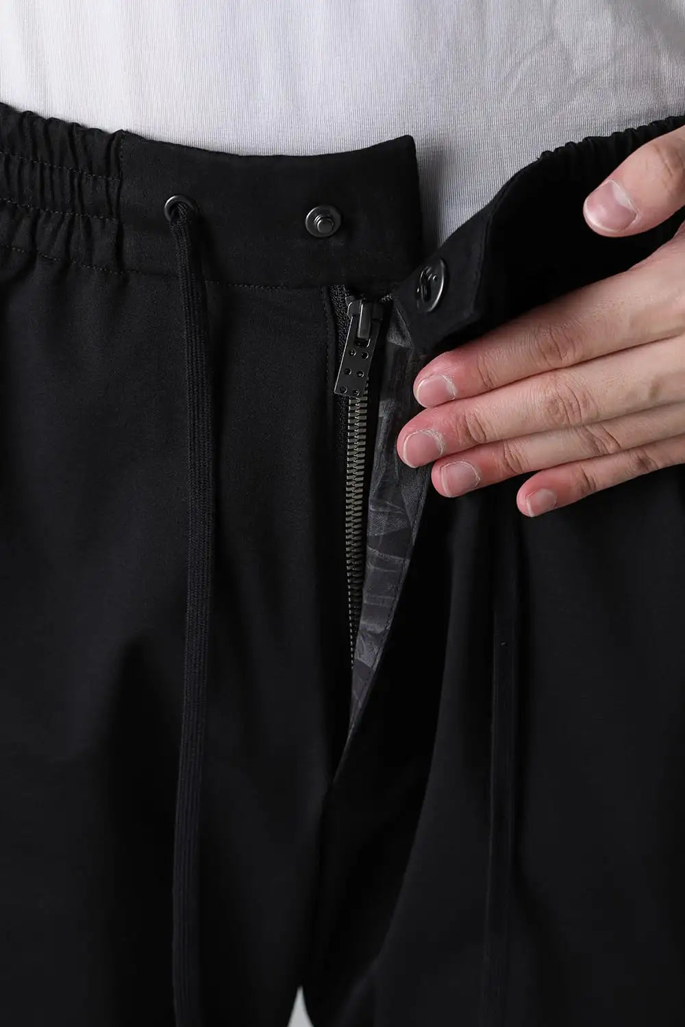 Slim pants water repellent polyester