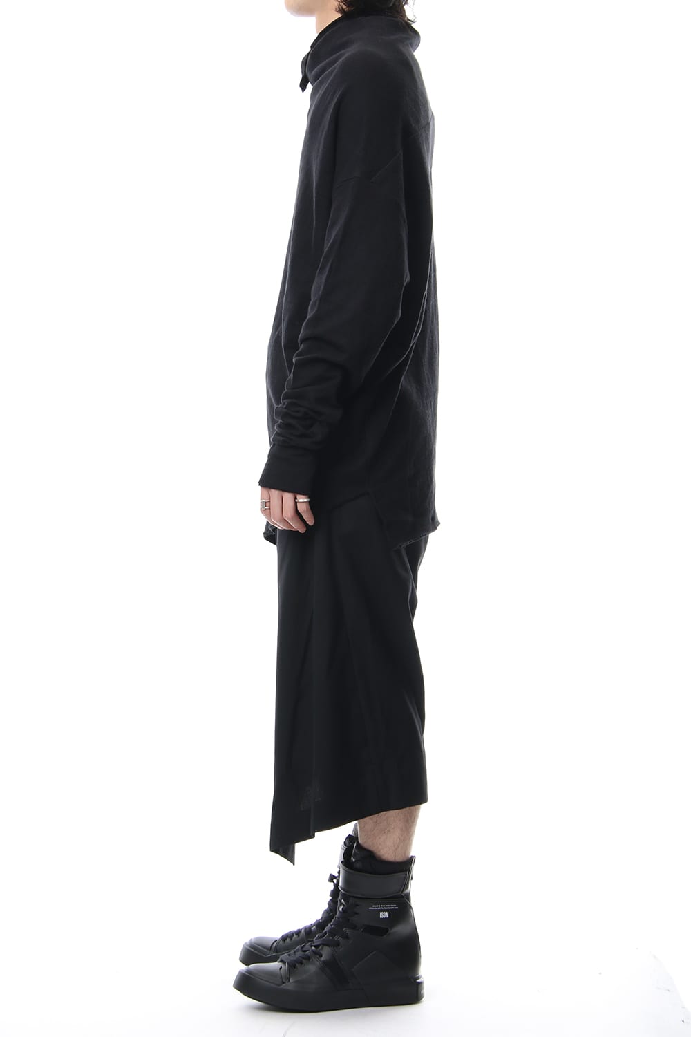 ATTACHED SKIRT TROUSERS Black