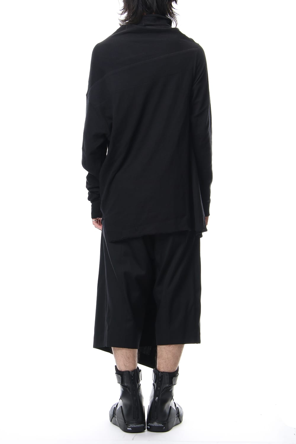 ATTACHED SKIRT TROUSERS Black