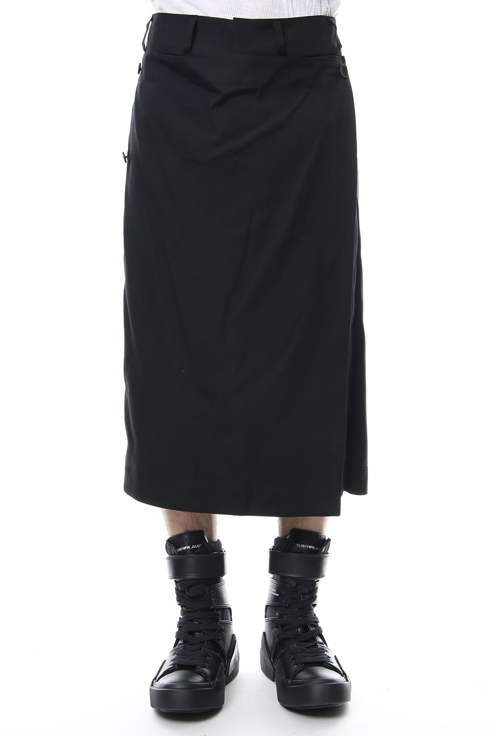 ATTACHED SKIRT TROUSERS Black