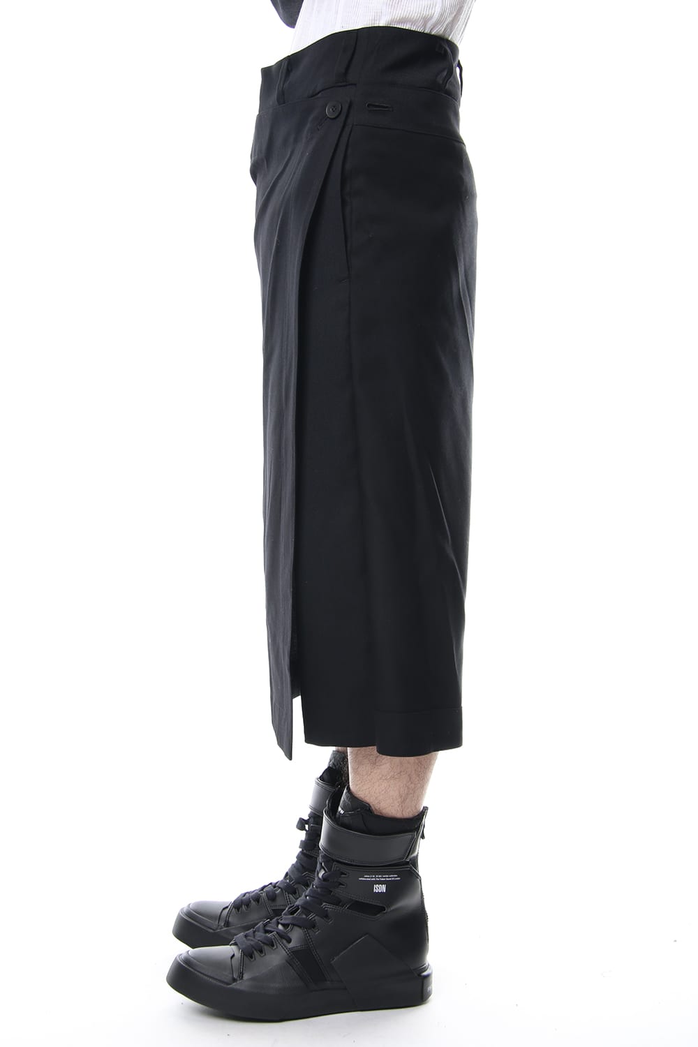 ATTACHED SKIRT TROUSERS Black