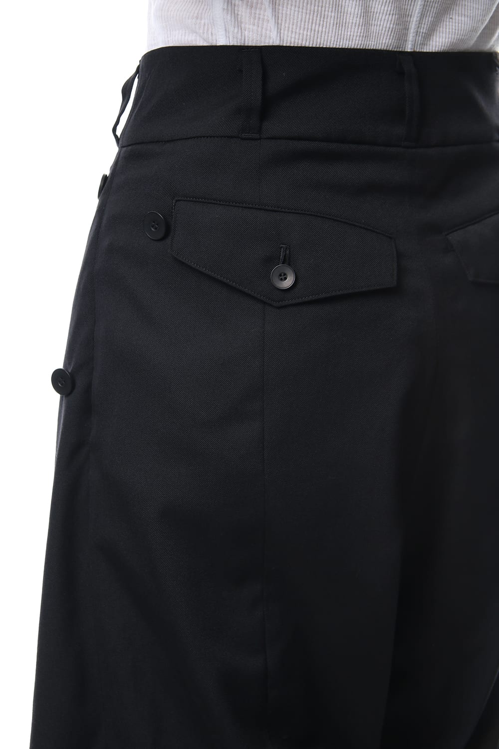 ATTACHED SKIRT TROUSERS Black