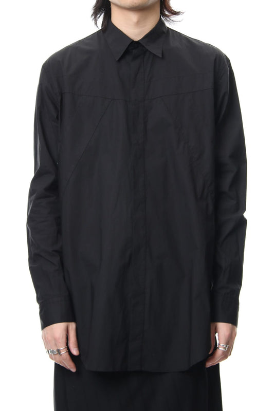 SEAMED SHIRT Black