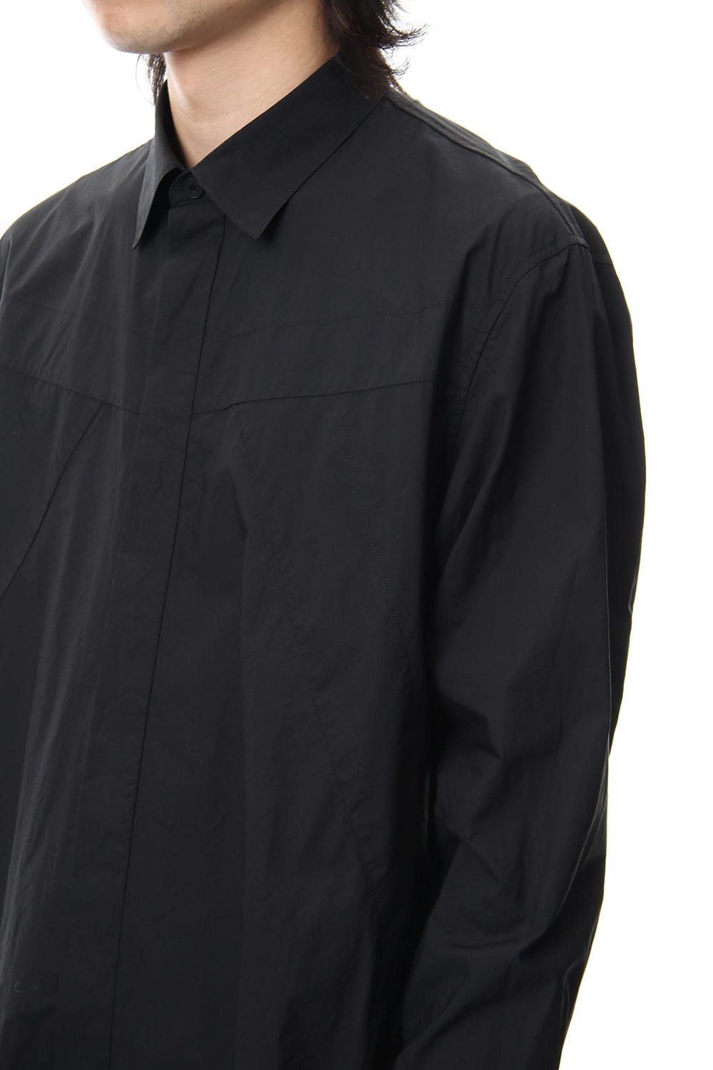 SEAMED SHIRT Black