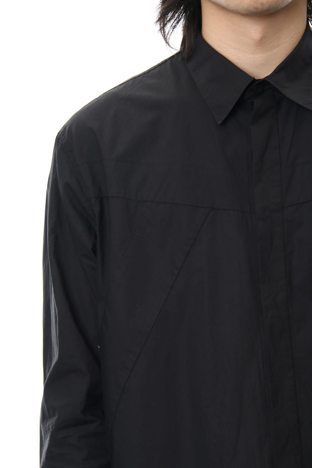 SEAMED SHIRT Black