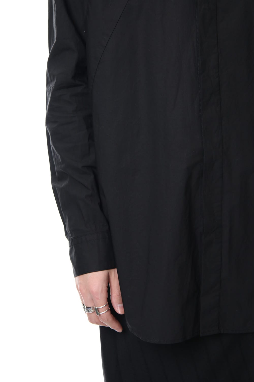 SEAMED SHIRT Black