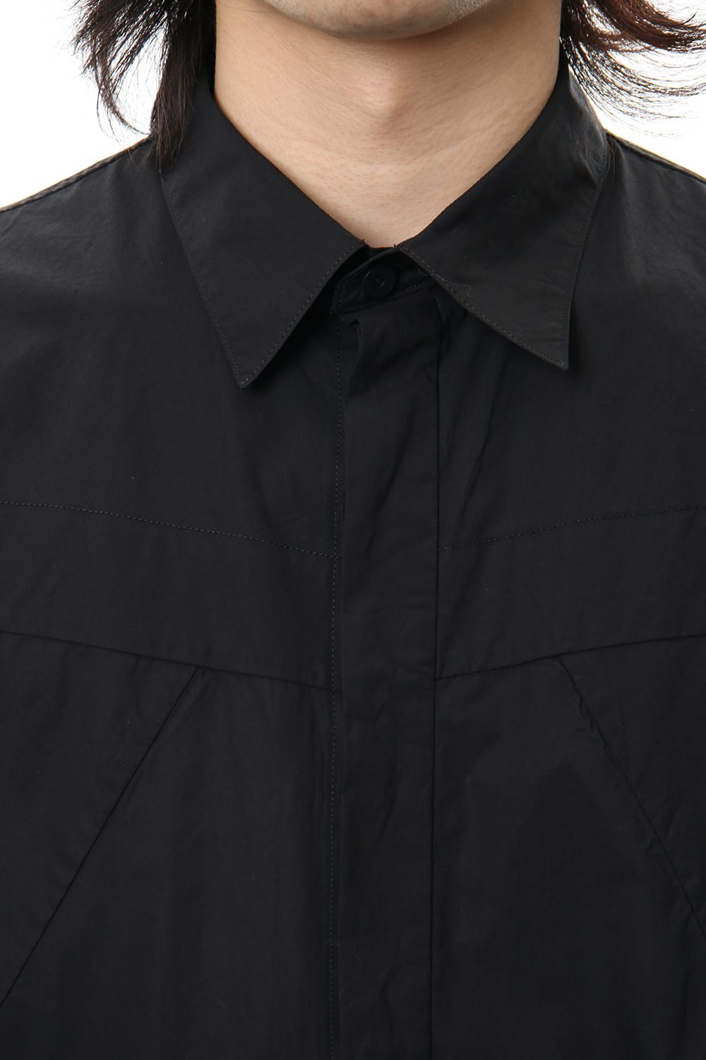 SEAMED SHIRT Black