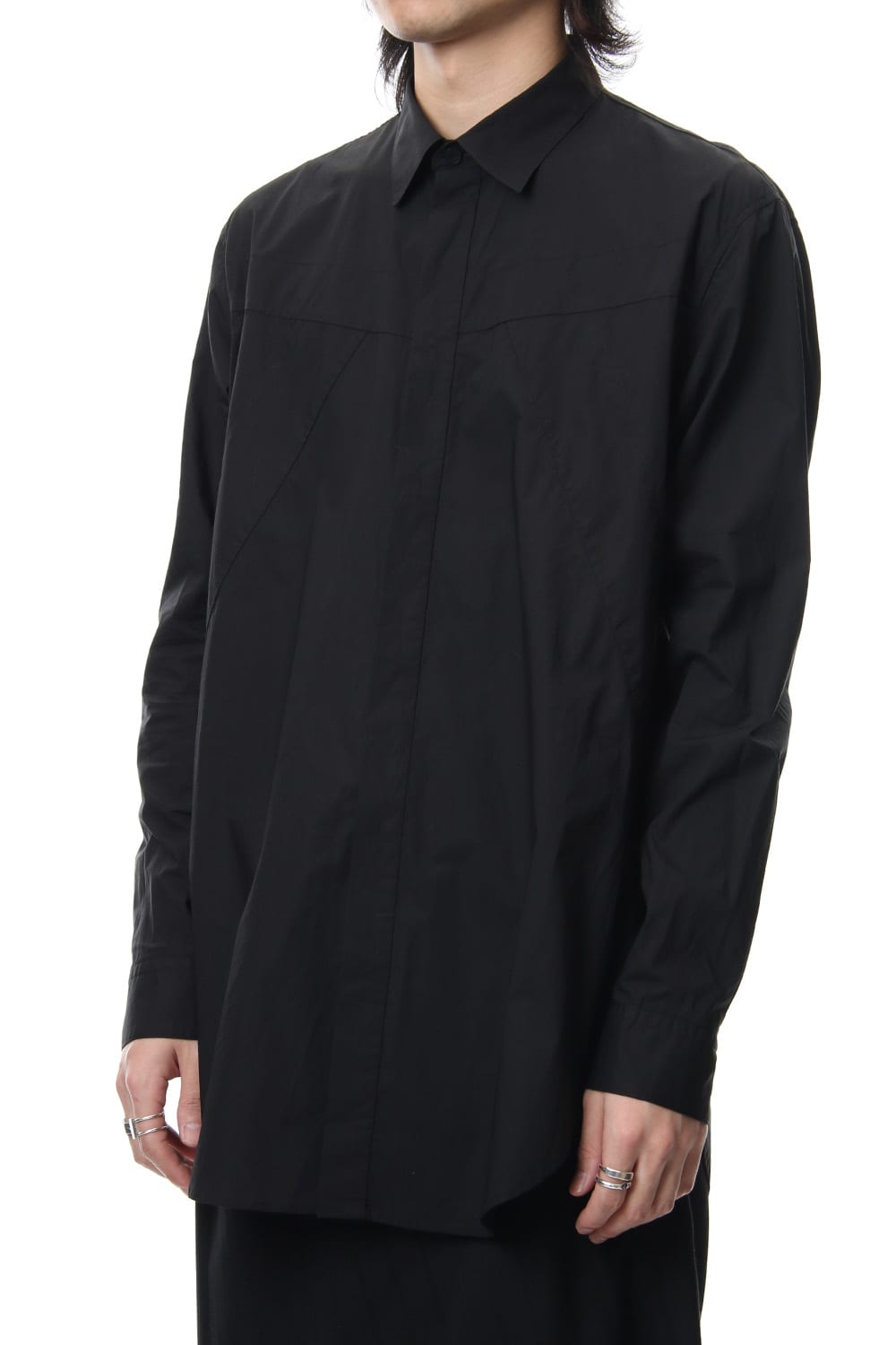 SEAMED SHIRT Black