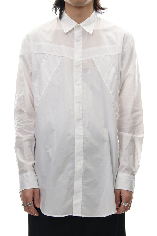 SEAMED SHIRT White