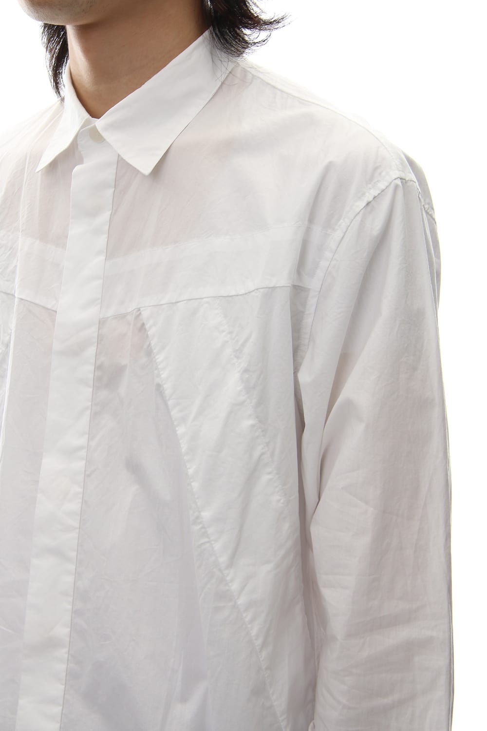 SEAMED SHIRT White