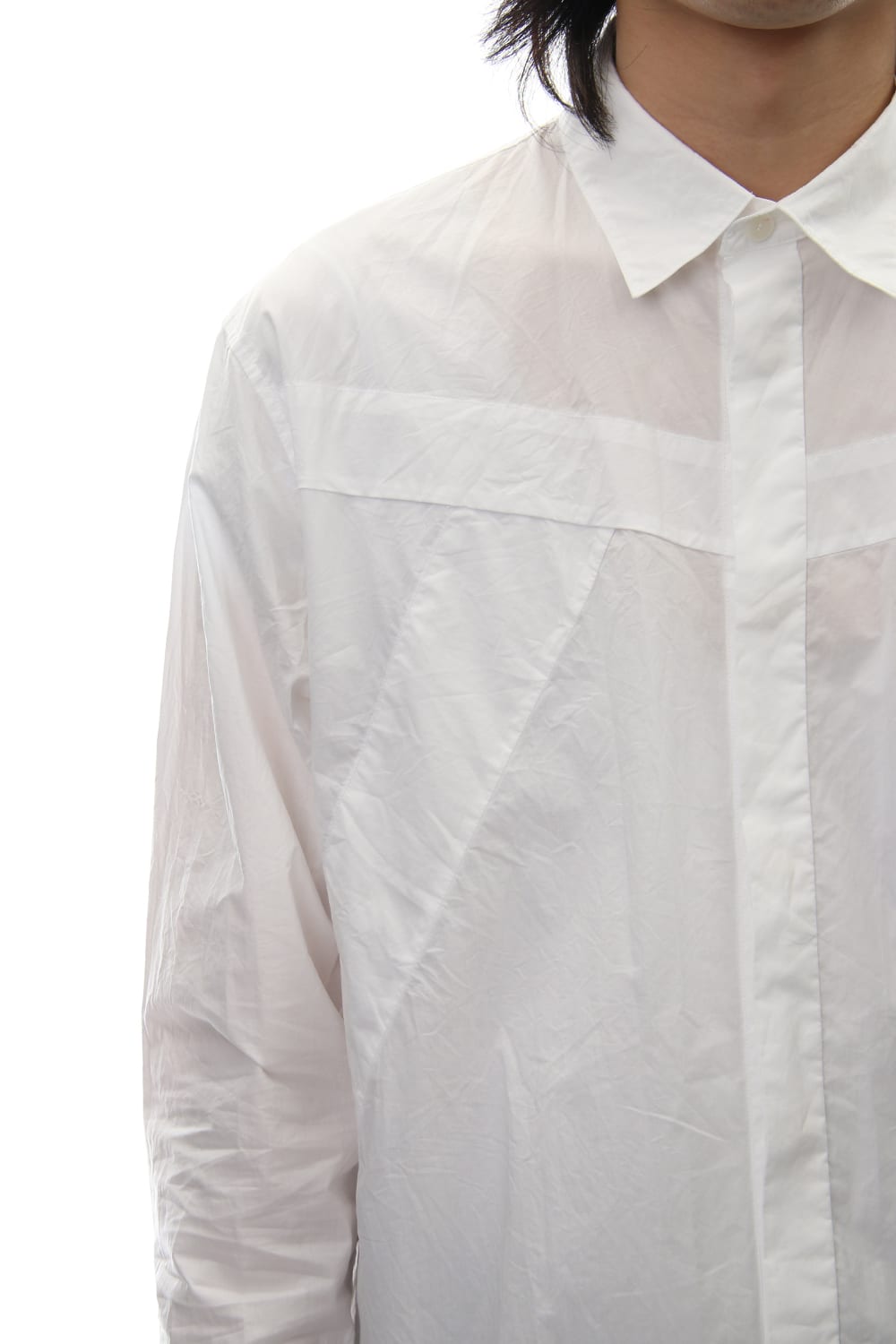 SEAMED SHIRT White