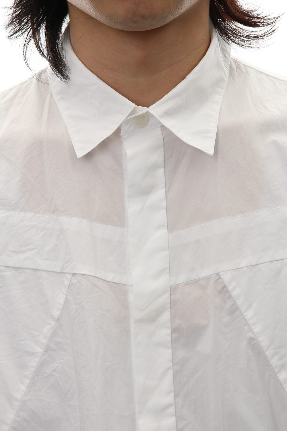 SEAMED SHIRT White