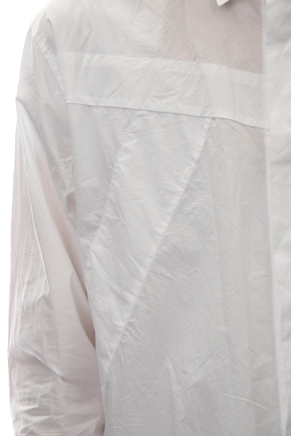 SEAMED SHIRT White