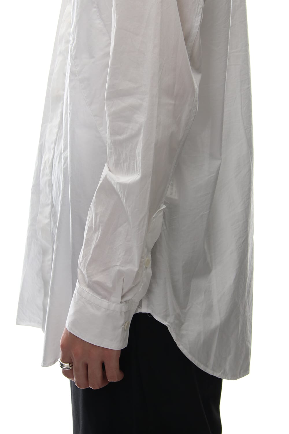 SEAMED SHIRT White