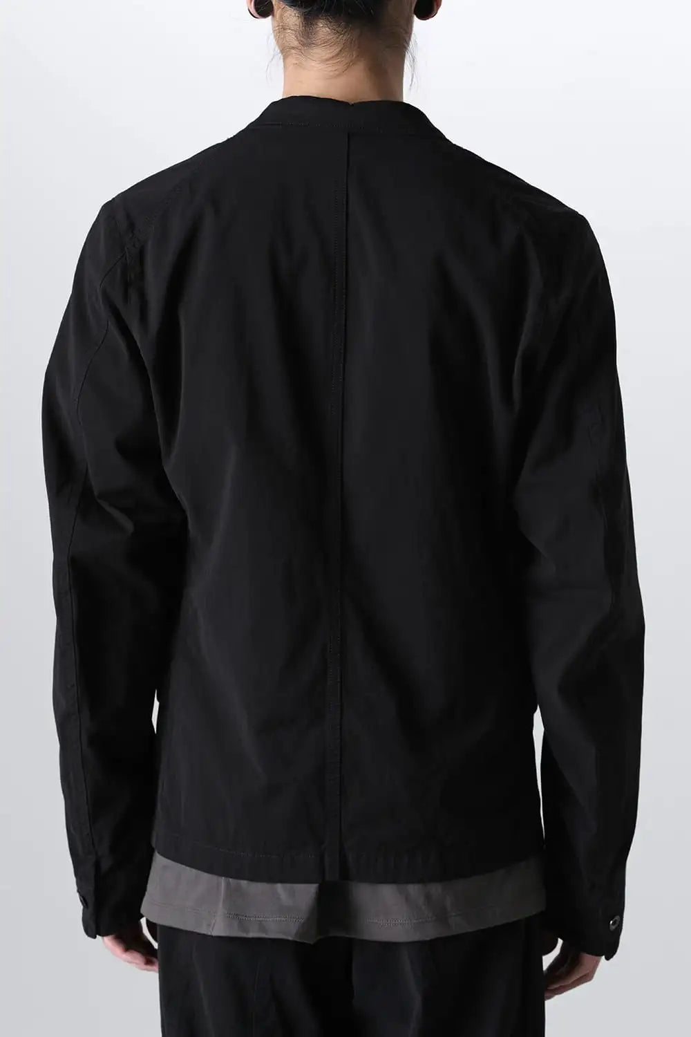 強撚ドライコットン ジャケット  ブラック
