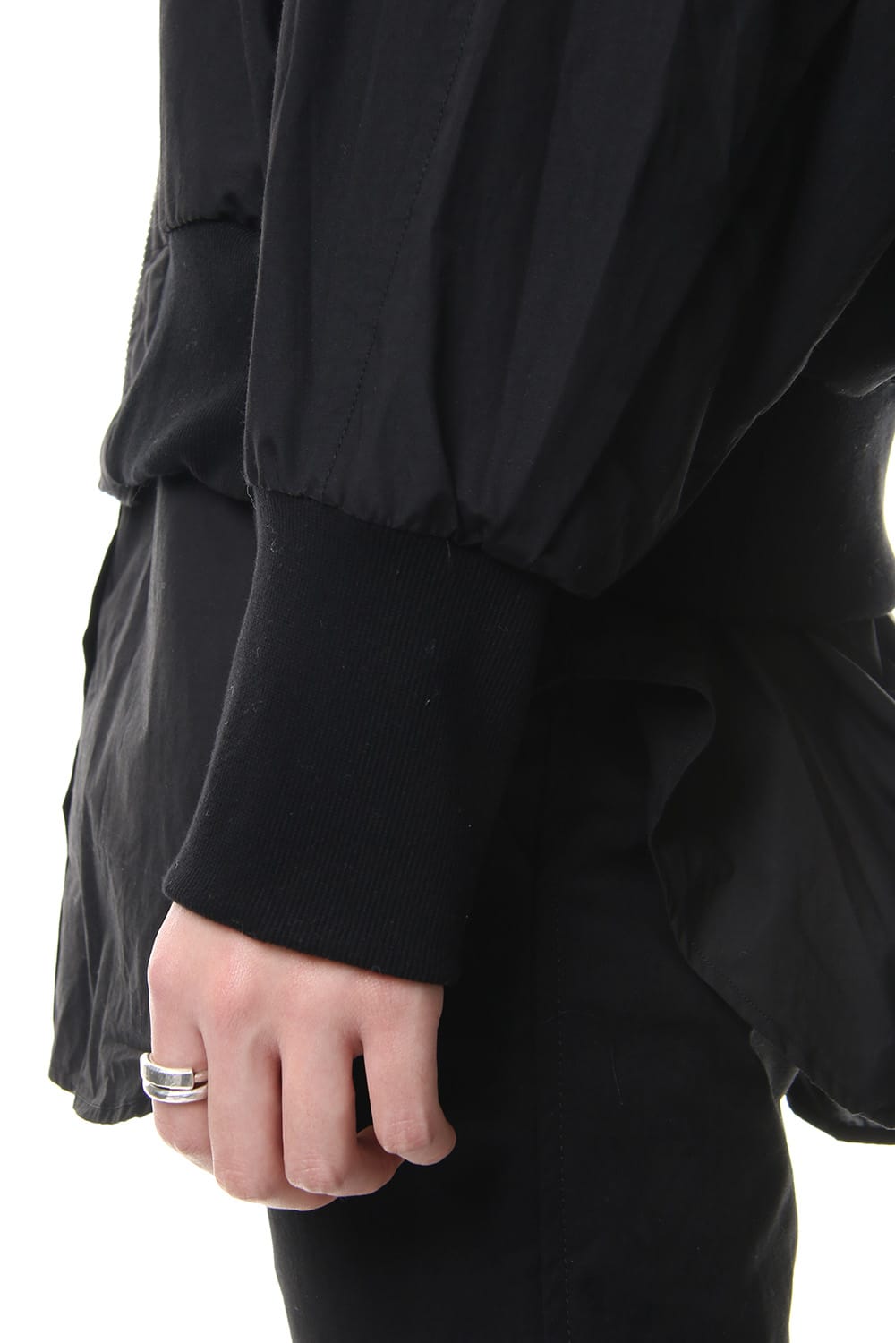 PRINT MA-1 JACKET Black