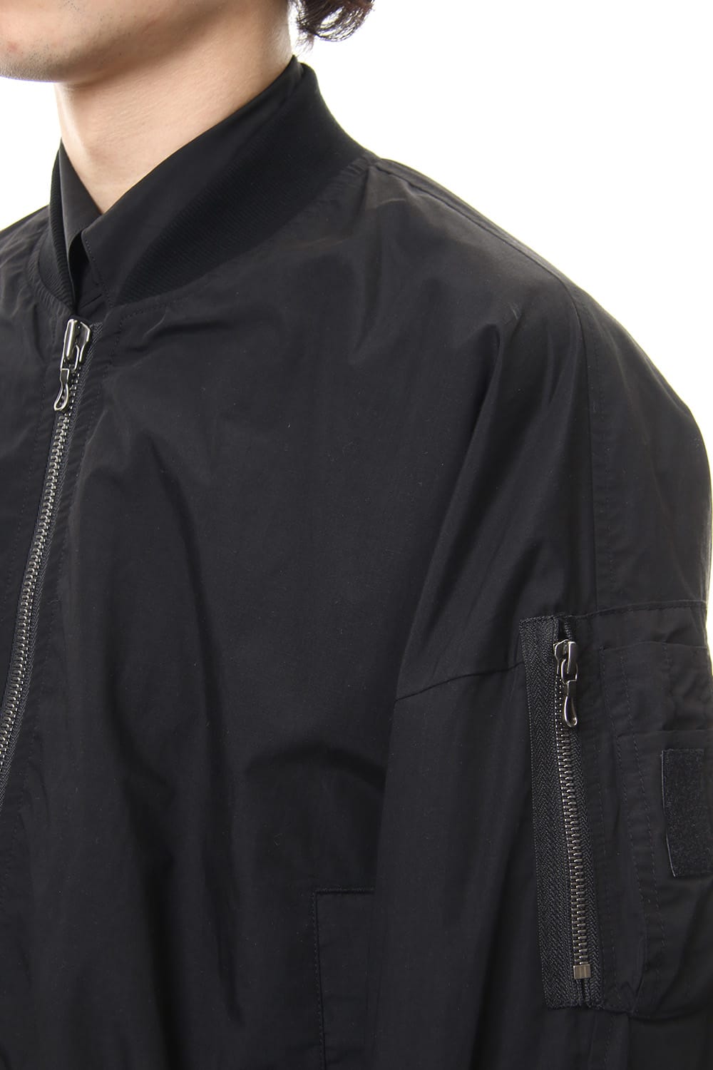 PRINT MA-1 JACKET Black