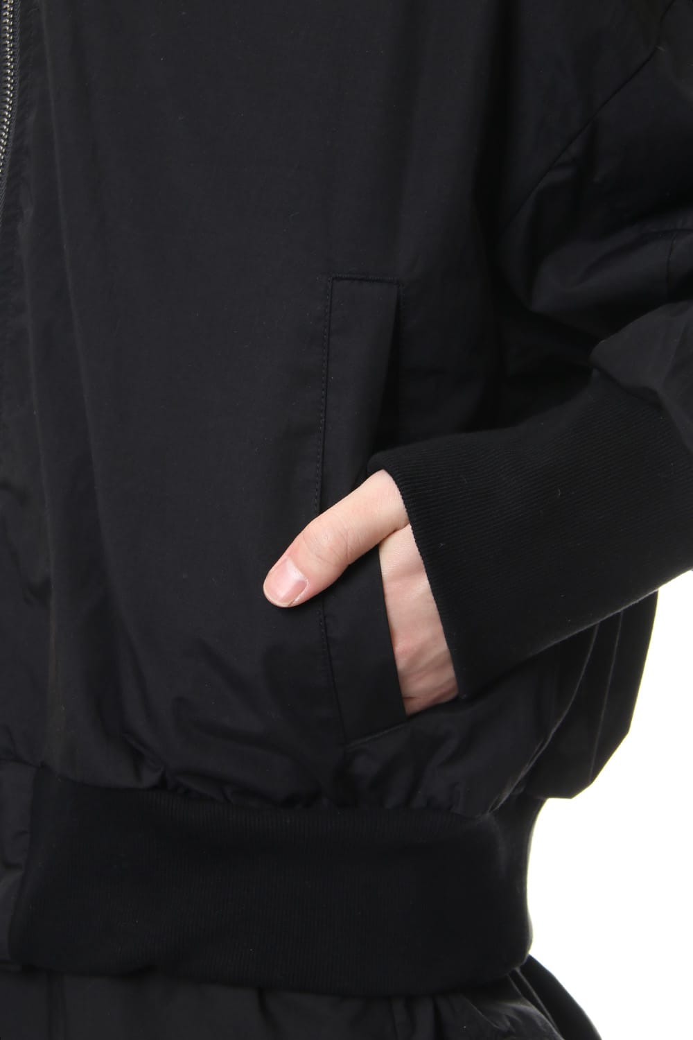 PRINT MA-1 JACKET Black