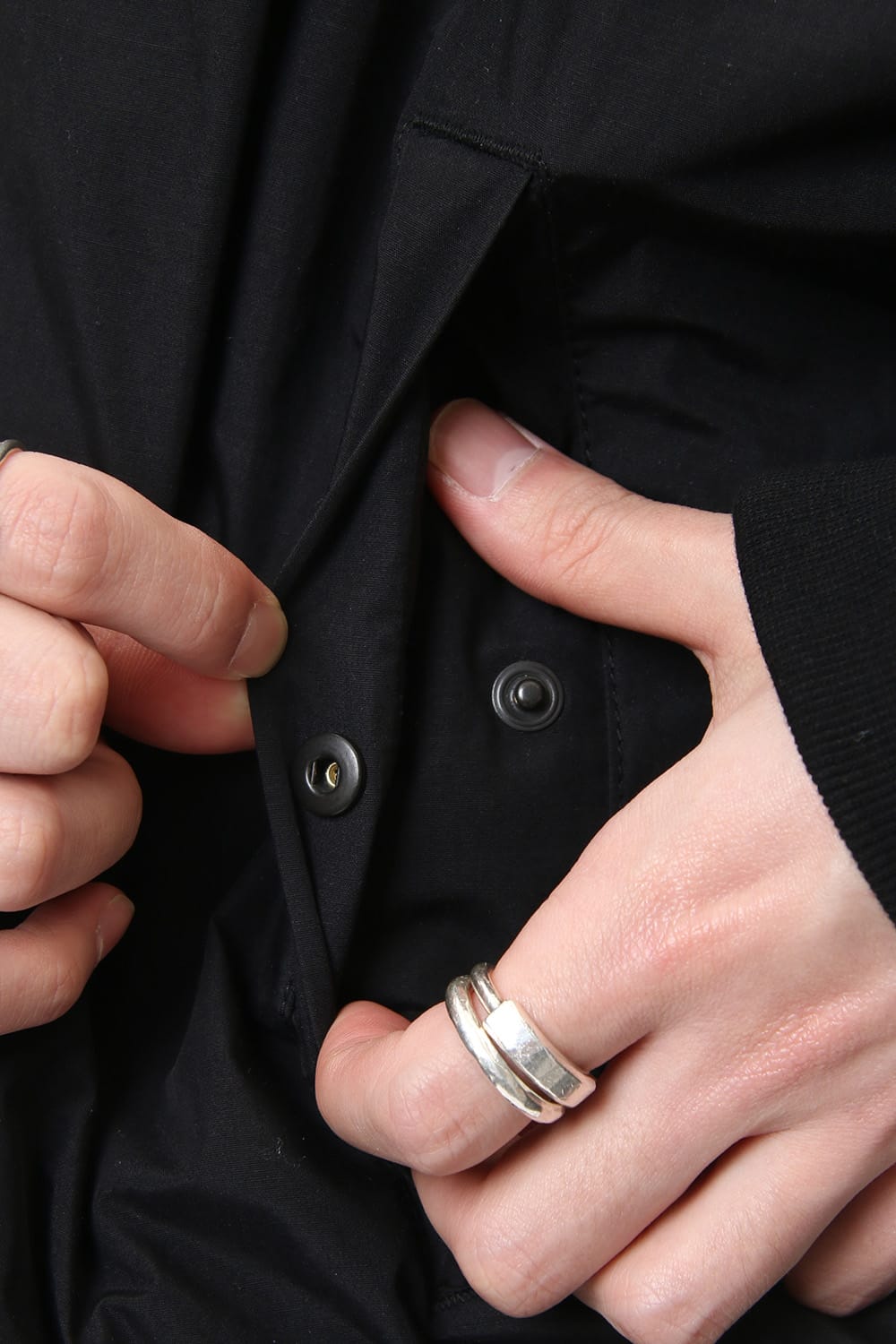 PRINT MA-1 JACKET Black