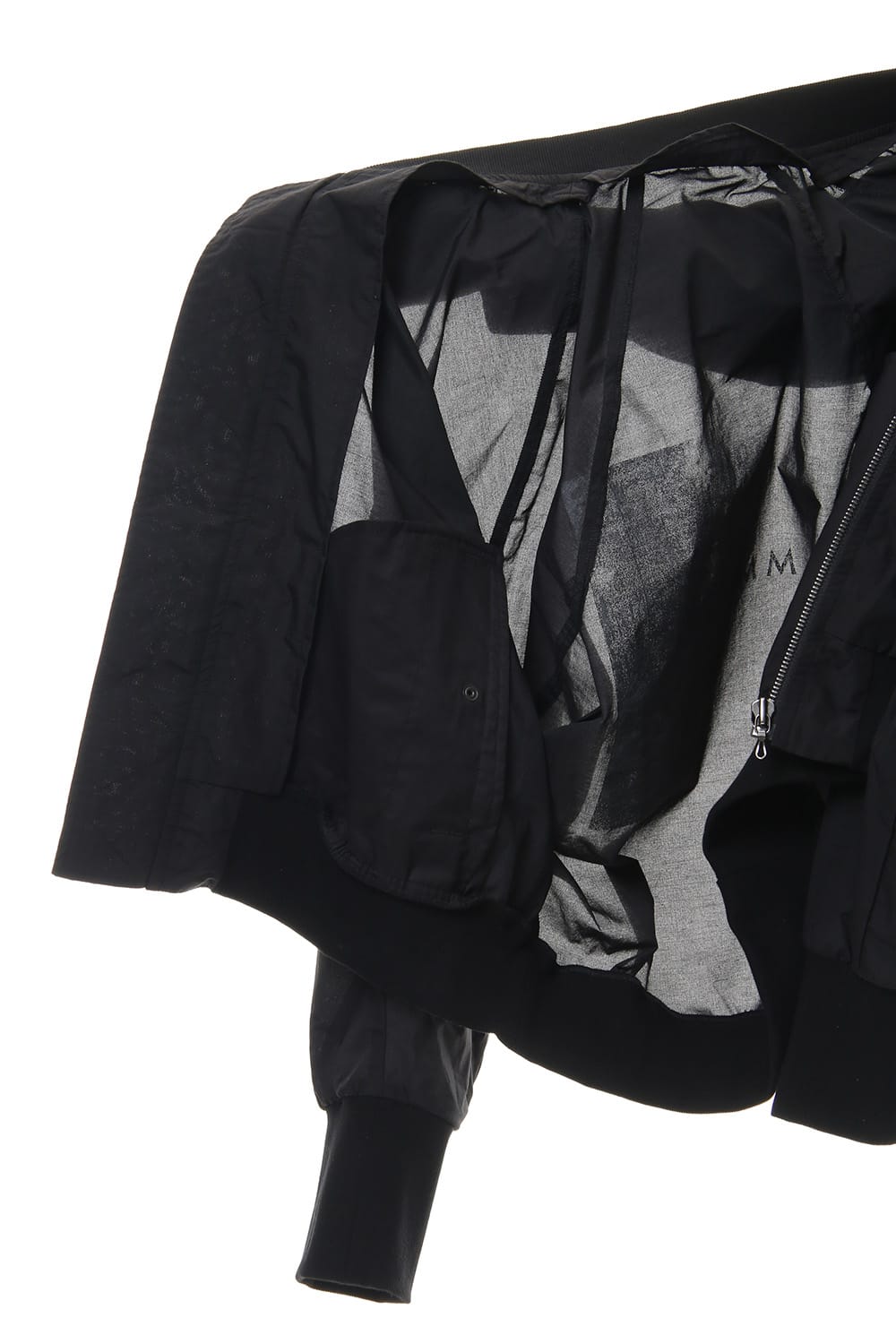 PRINT MA-1 JACKET Black