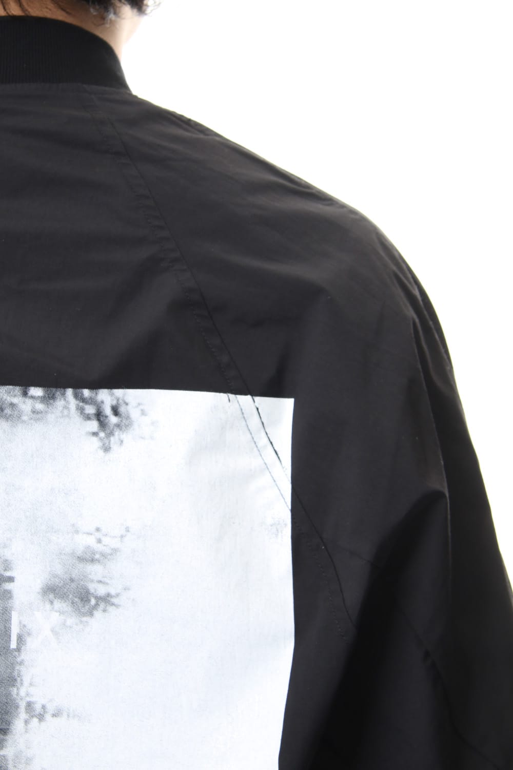 PRINT MA-1 JACKET Black