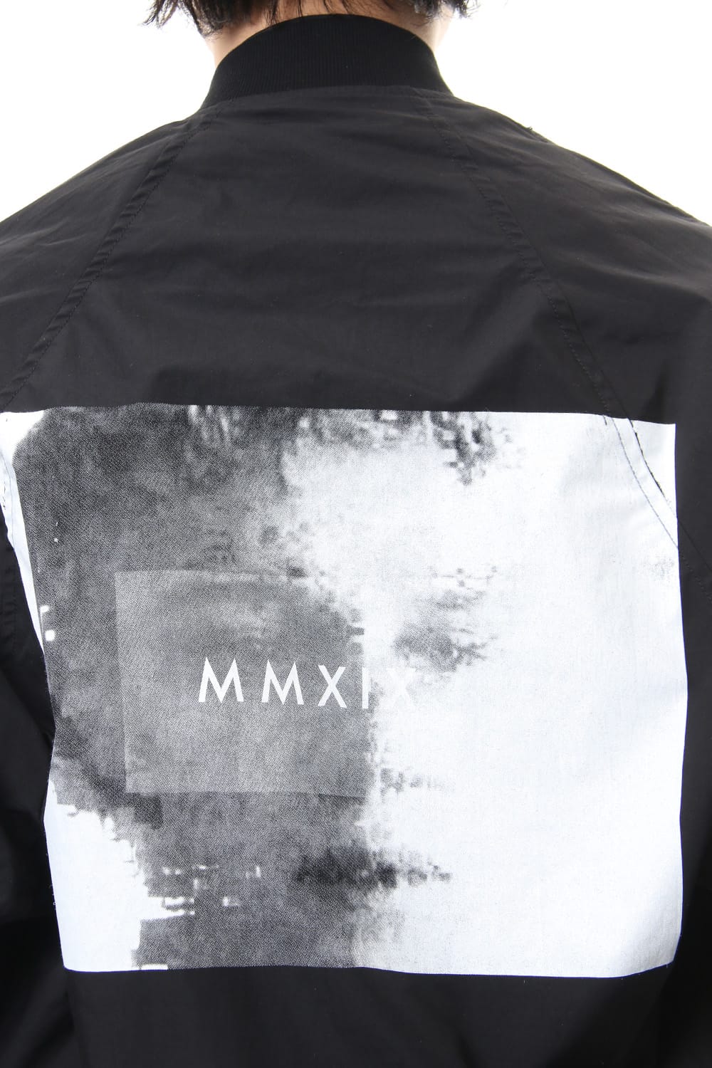 PRINT MA-1 JACKET Black