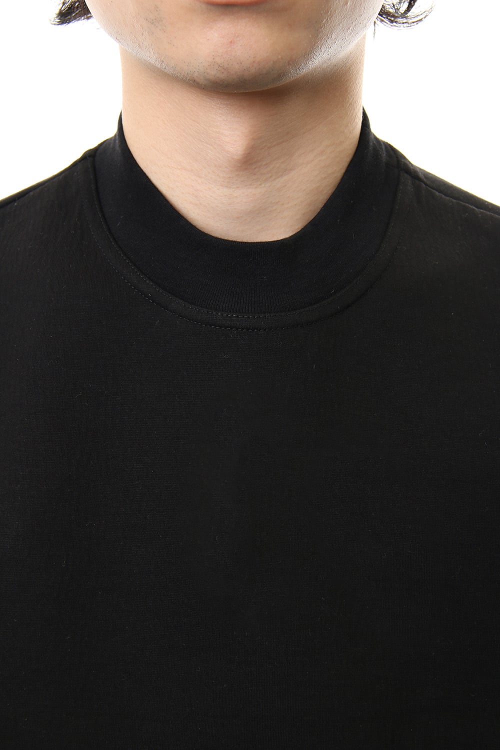 SEAMED SLEEVE PRINT SWEATSHIRT Black