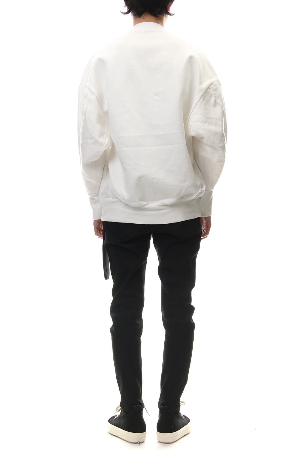 SEAMED SLEEVE PRINT SWEATSHIRT Off