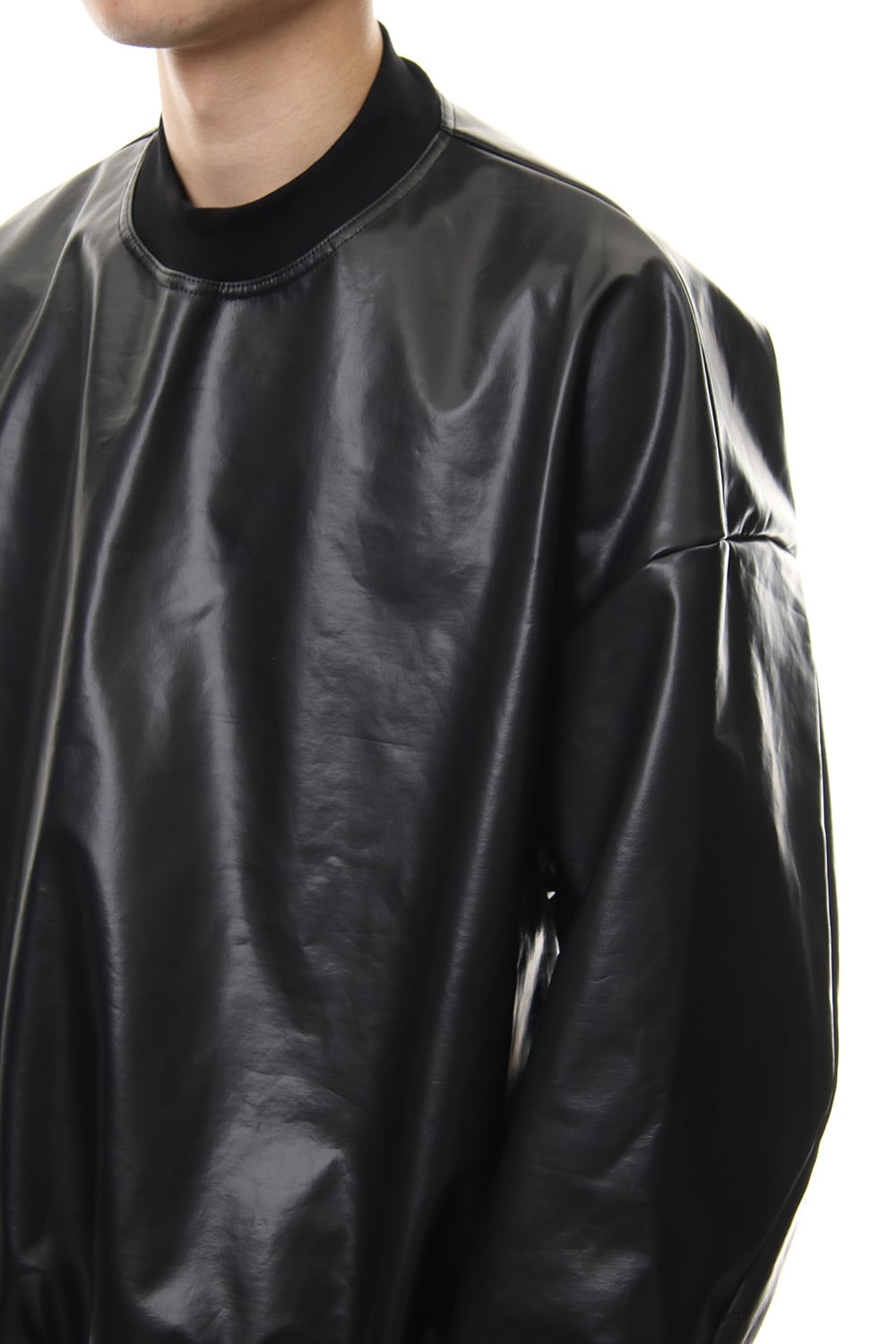 SEAMED SLEEVE BONDING SHIRT Black