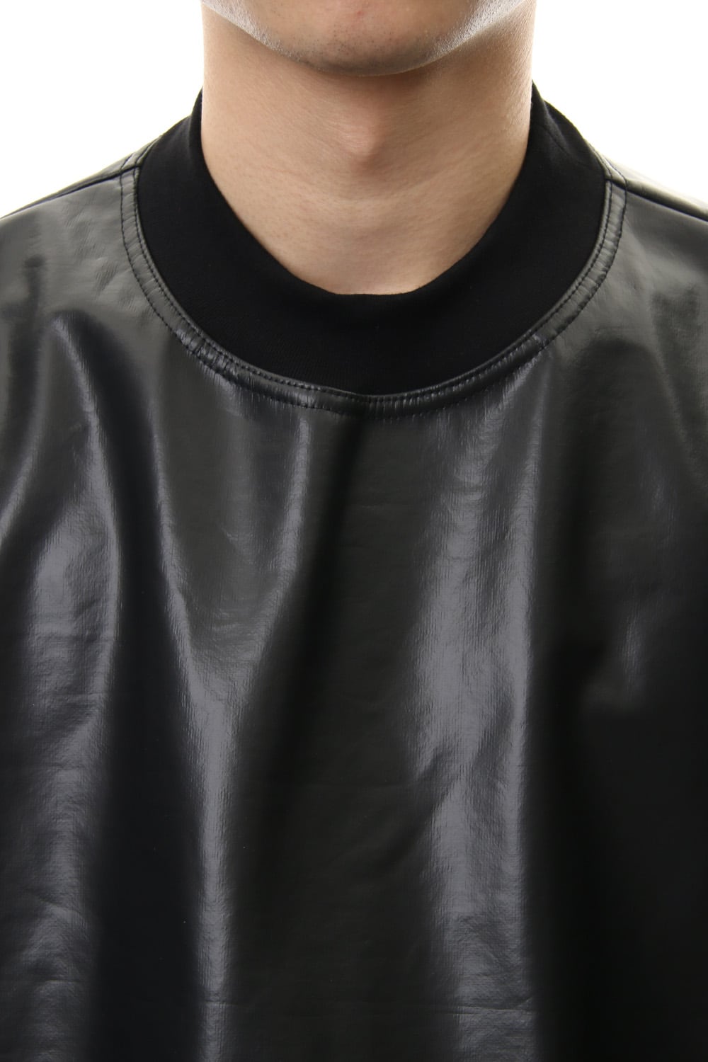 SEAMED SLEEVE BONDING SHIRT Black