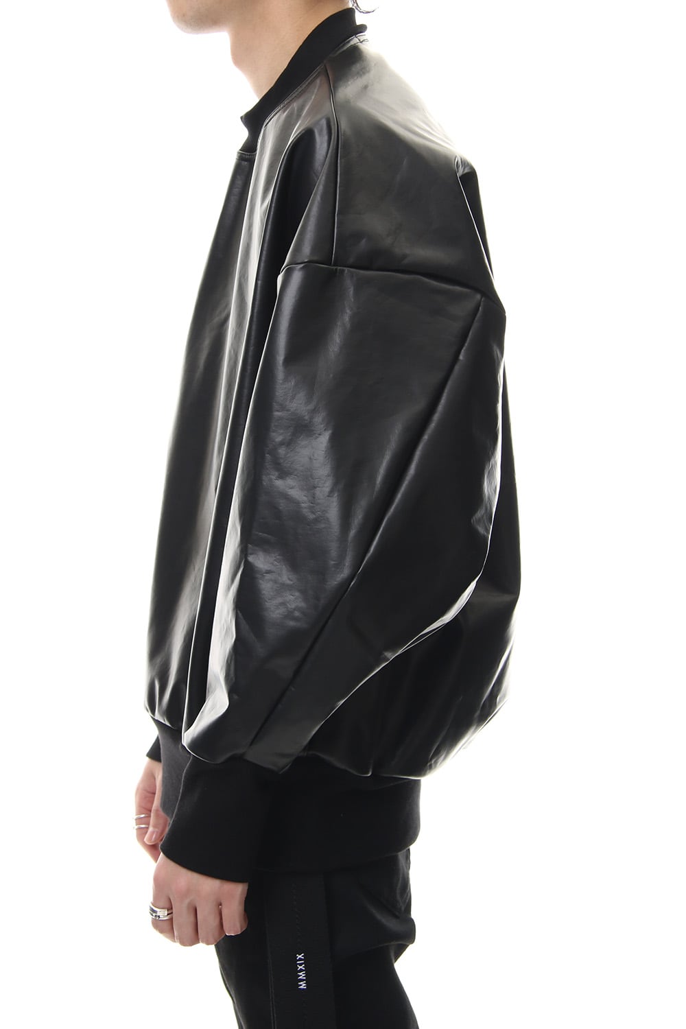 SEAMED SLEEVE BONDING SHIRT Black