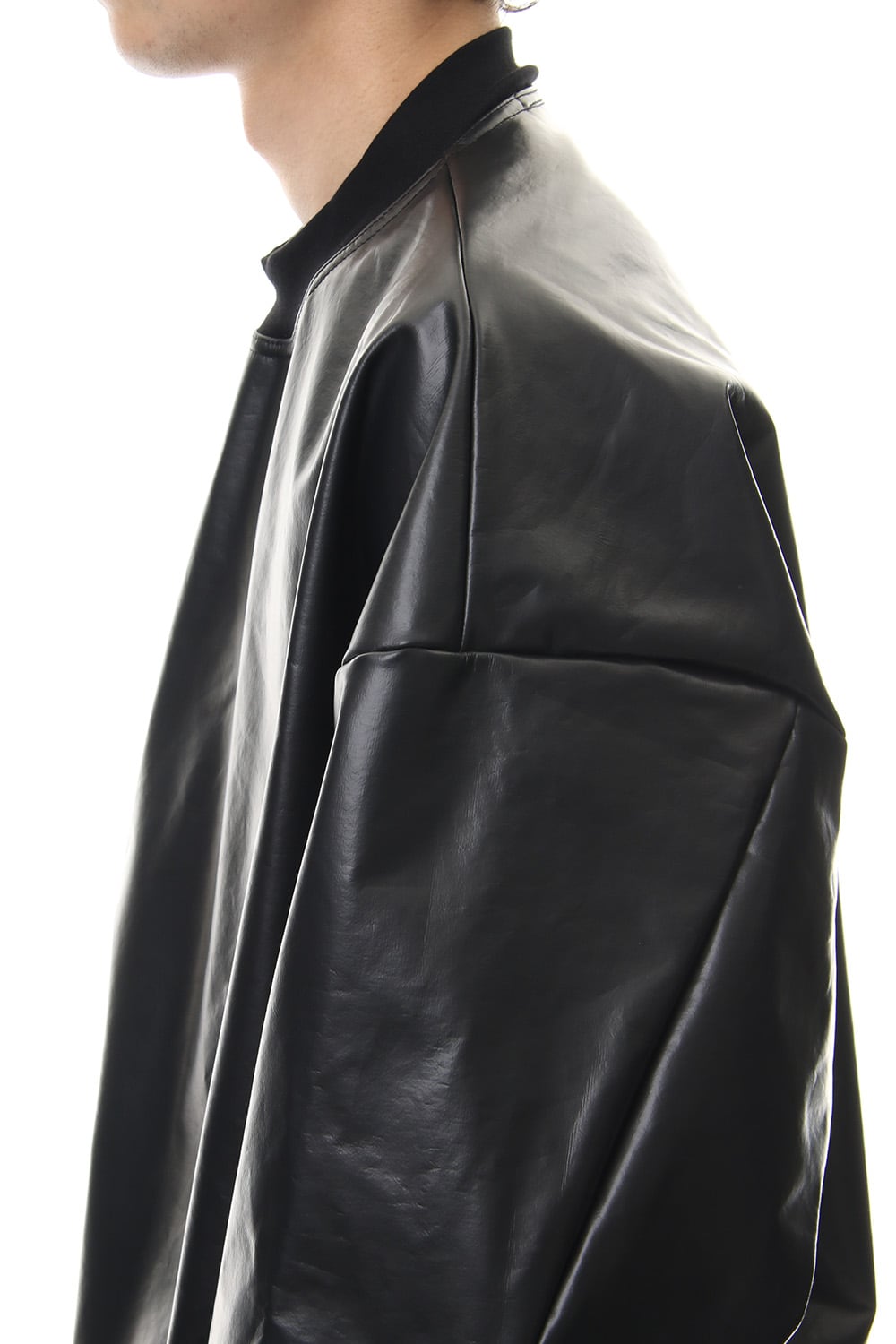 SEAMED SLEEVE BONDING SHIRT Black