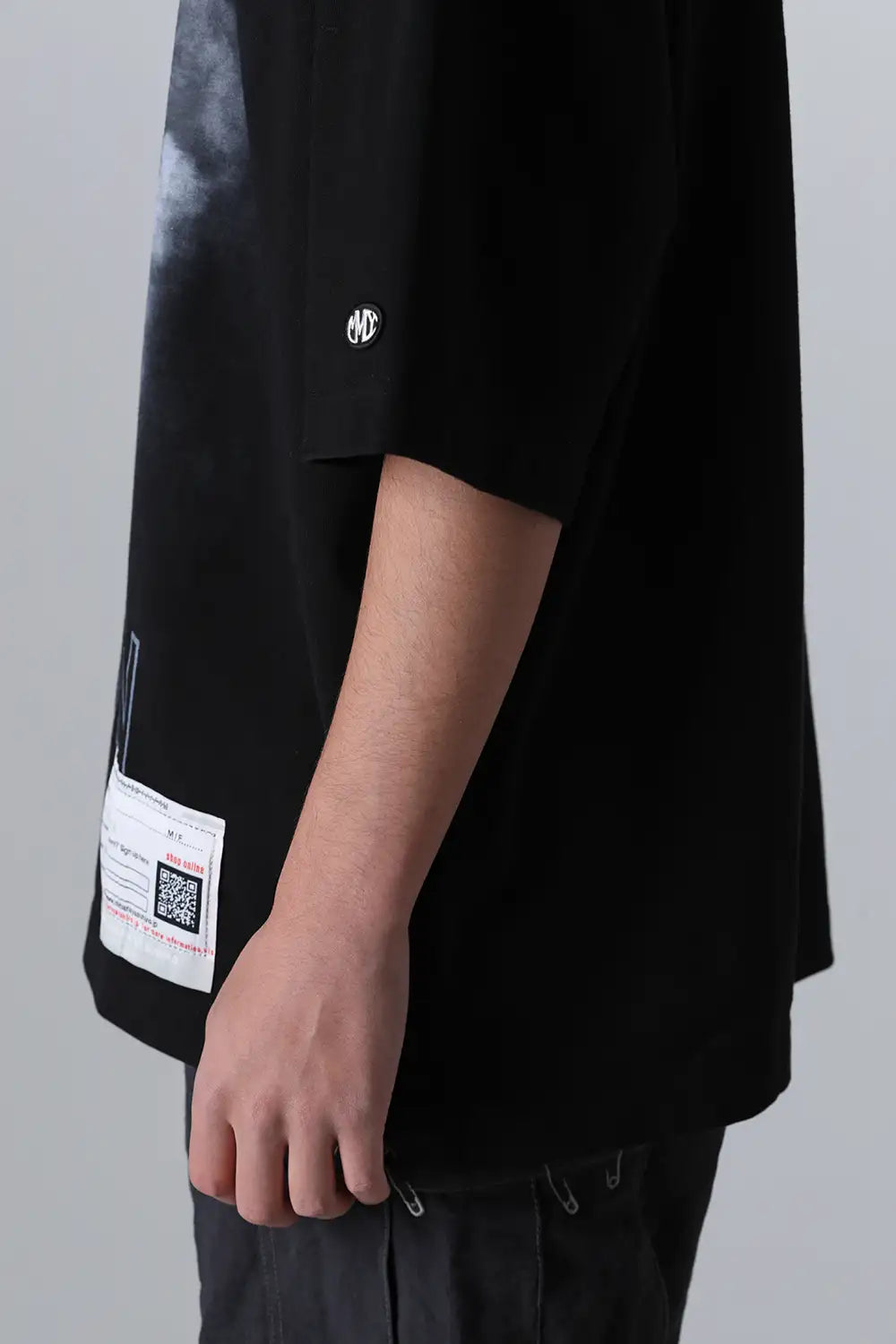 Dog Printed Tee Black