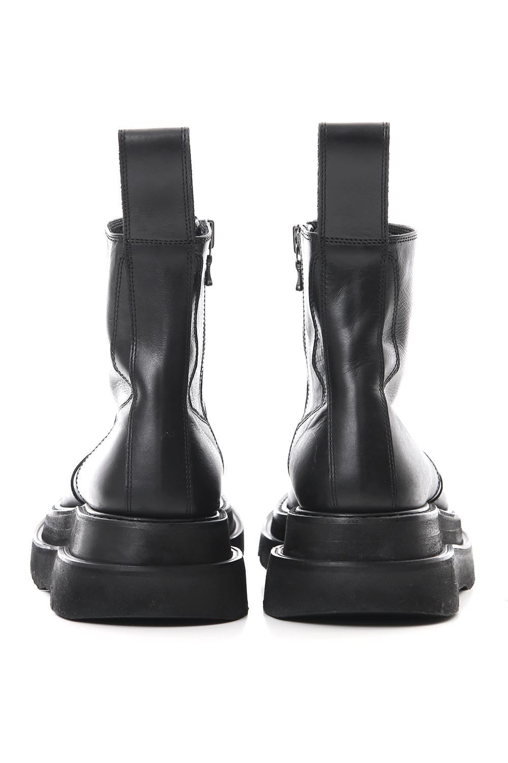 OVERLAYING SIDE ZIP ENGINEER BOOTS