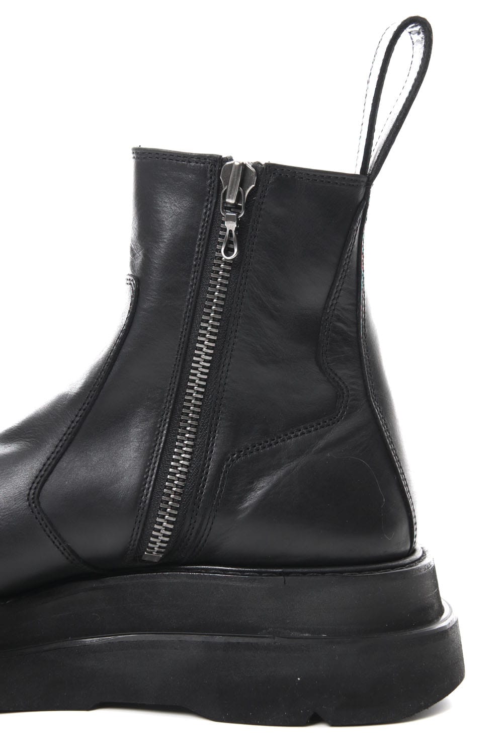 OVERLAYING SIDE ZIP ENGINEER BOOTS