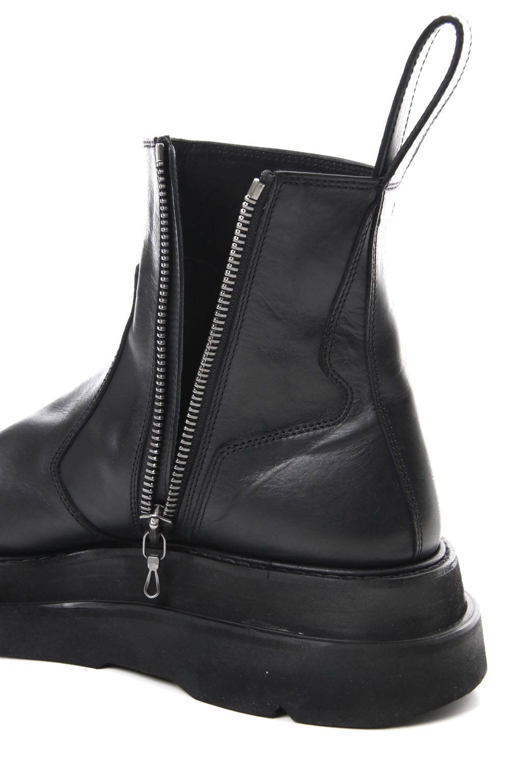 OVERLAYING SIDE ZIP ENGINEER BOOTS