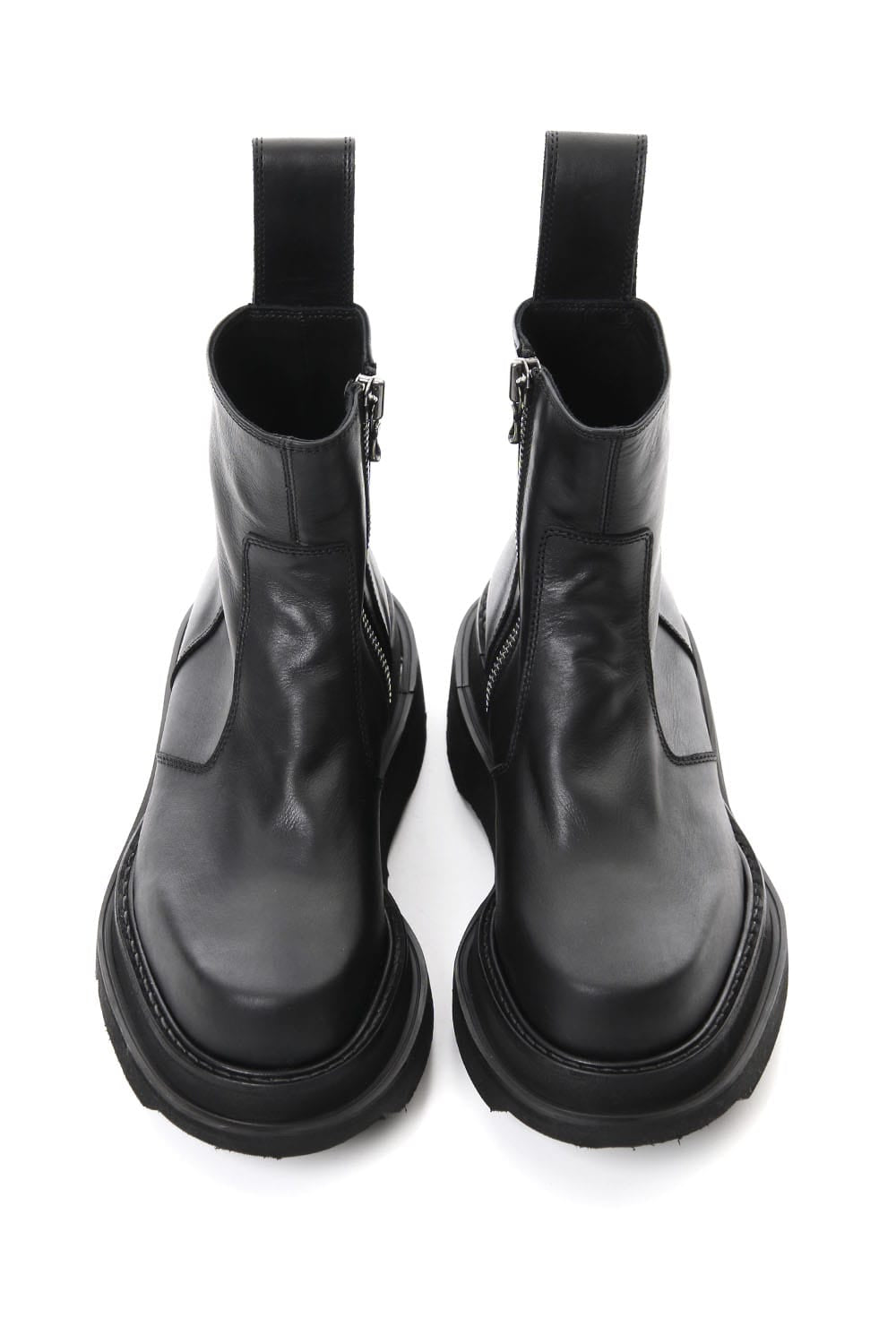 OVERLAYING SIDE ZIP ENGINEER BOOTS