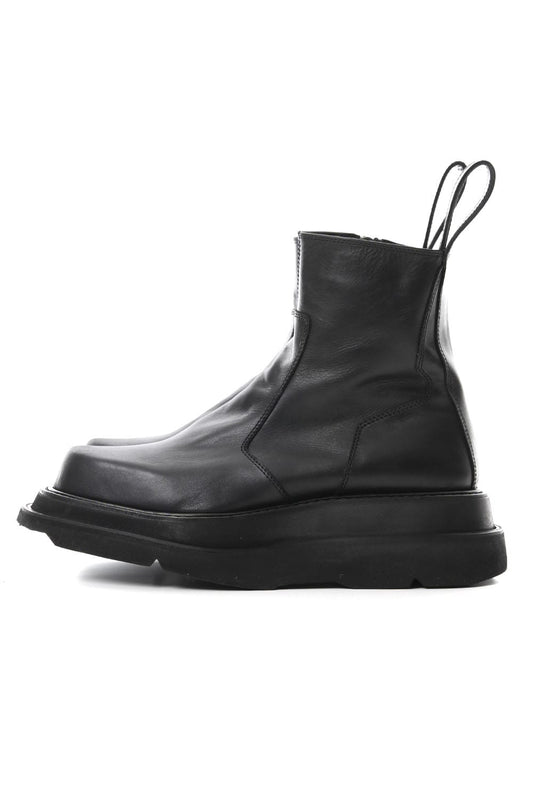 OVERLAYING SIDE ZIP ENGINEER BOOTS