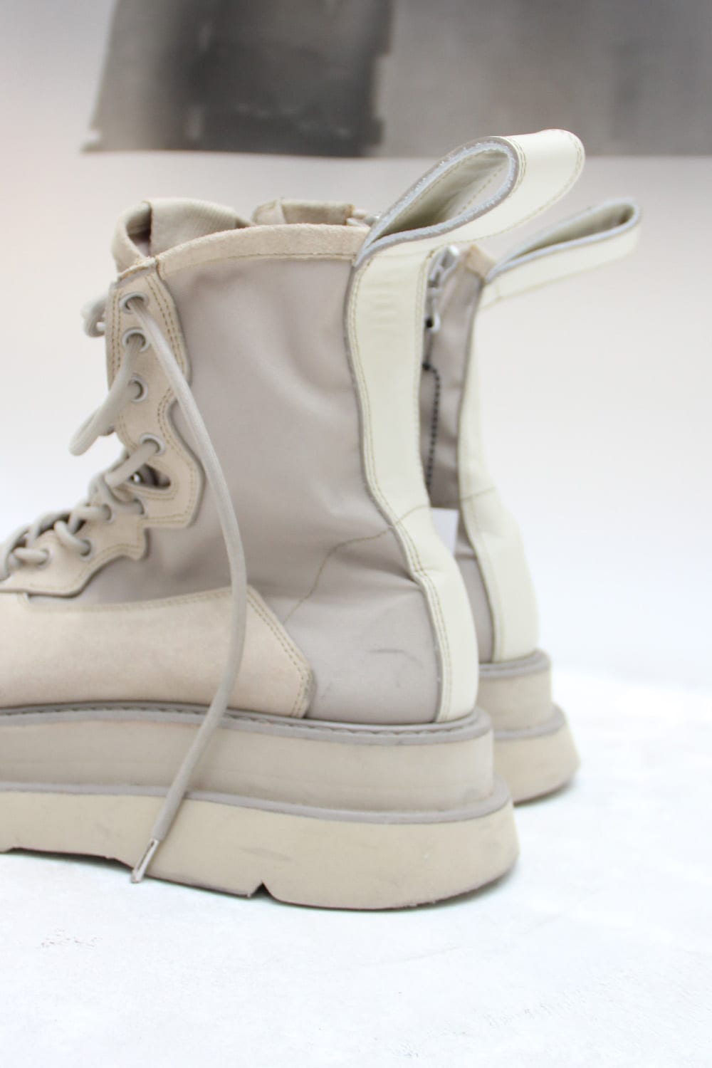 OVERLAYING COMBAT BOOTS
