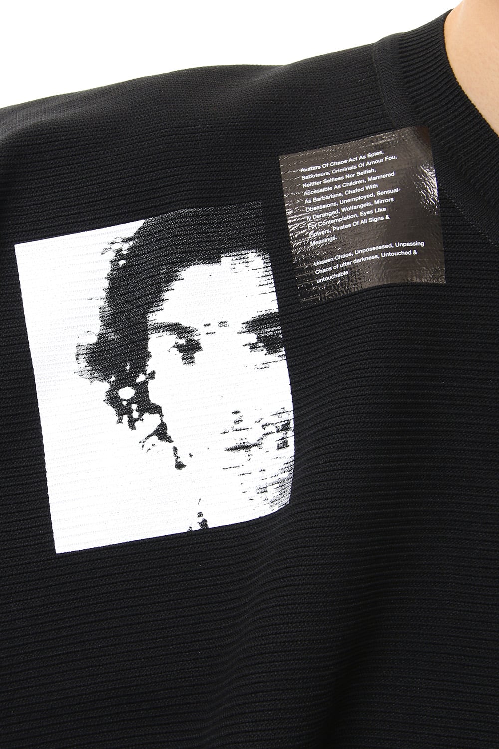 PRINT MIX KNITNG SHIRT