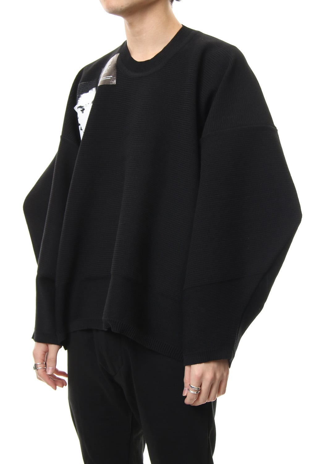 PRINT MIX KNITNG SHIRT