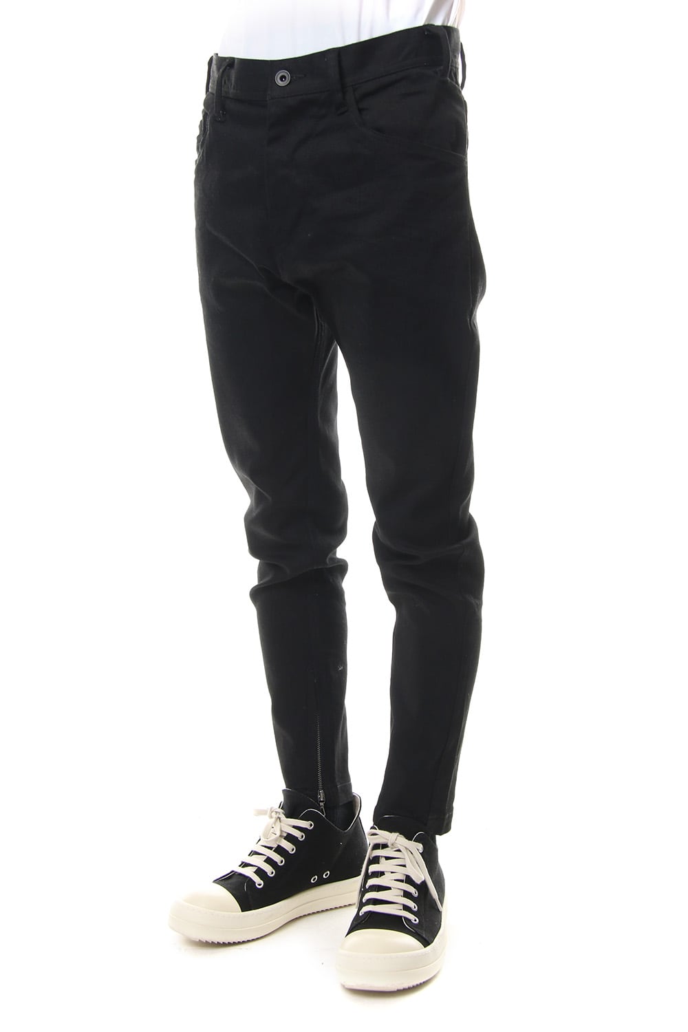 SKINNY HEM ZIP PANTS