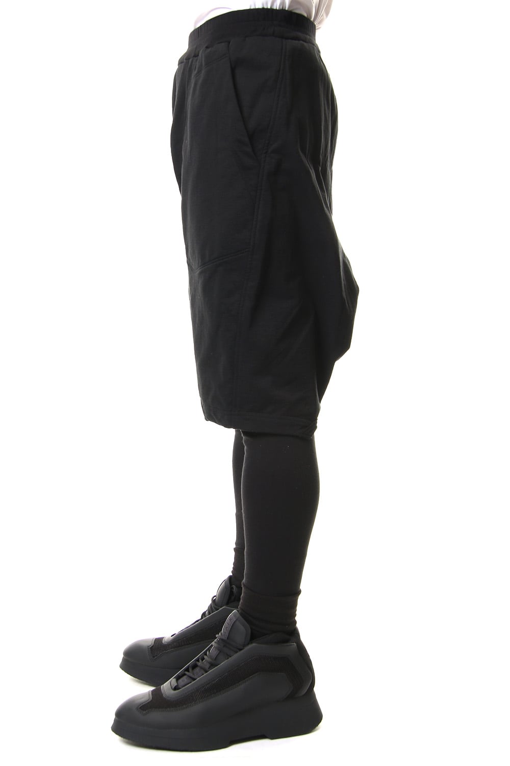 MILITARY LEG POCKET EASY PANTS Black