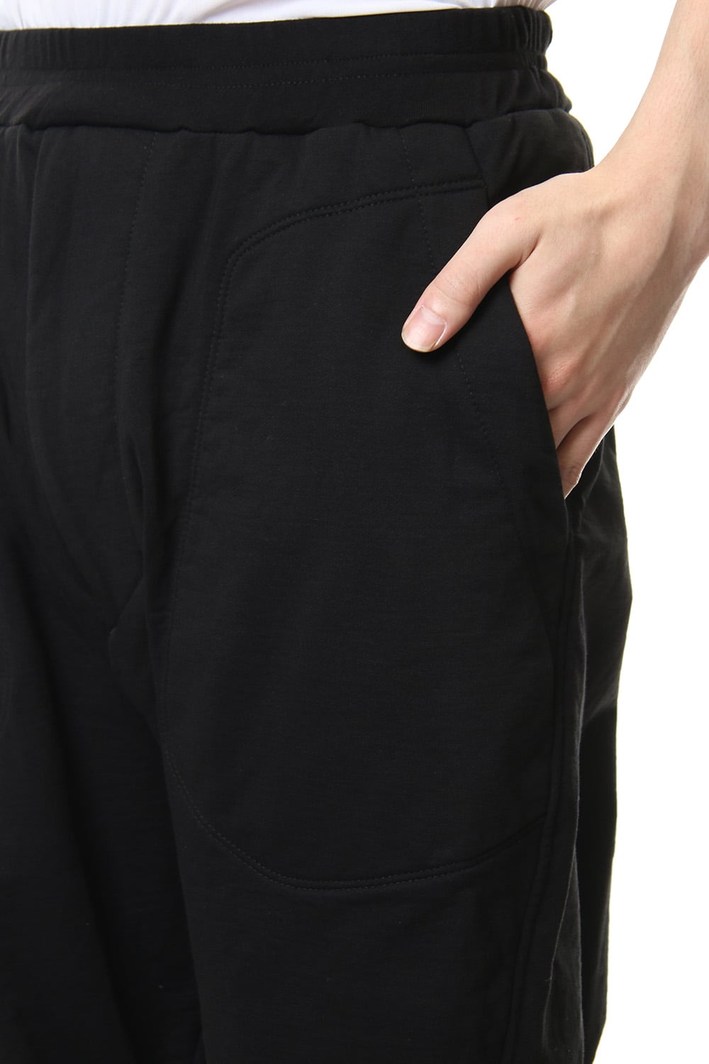 MILITARY LEG POCKET EASY PANTS Black