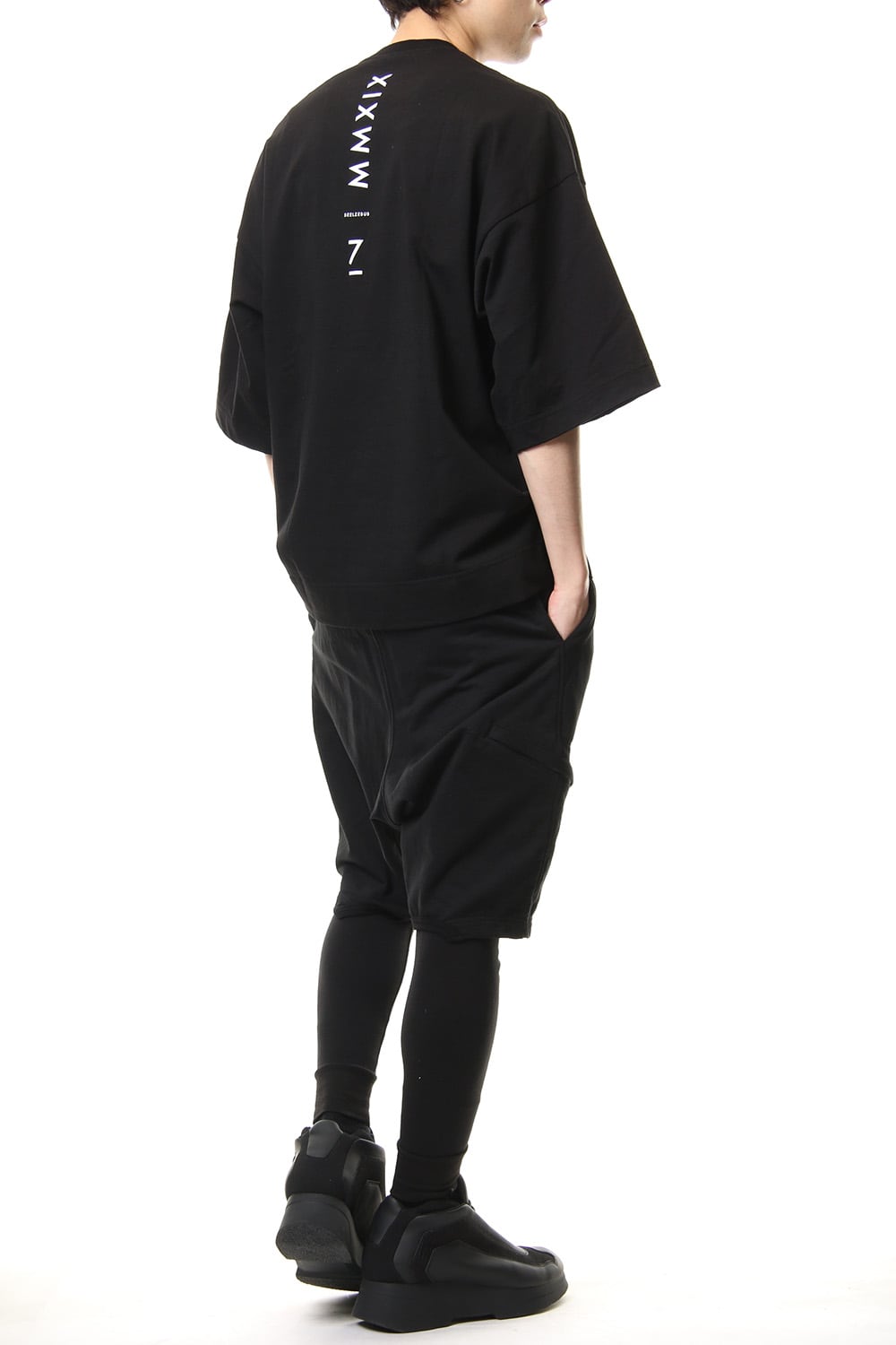 MILITARY LEG POCKET EASY PANTS Black