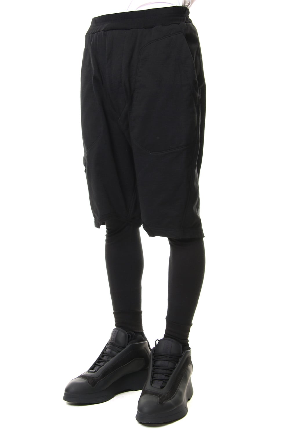 MILITARY LEG POCKET EASY PANTS Black