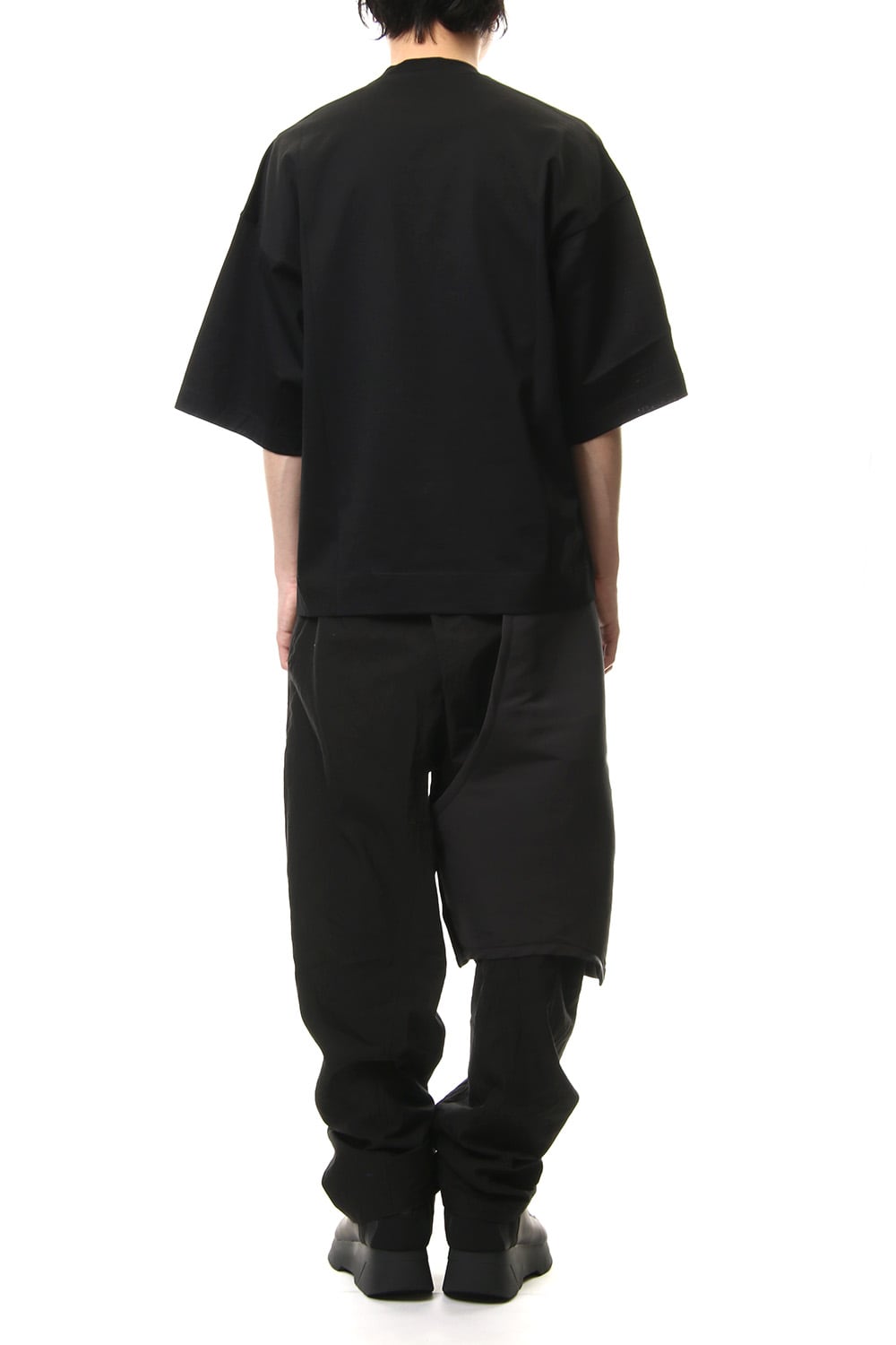 COMBINATION TUCKED BAGGY PANTS