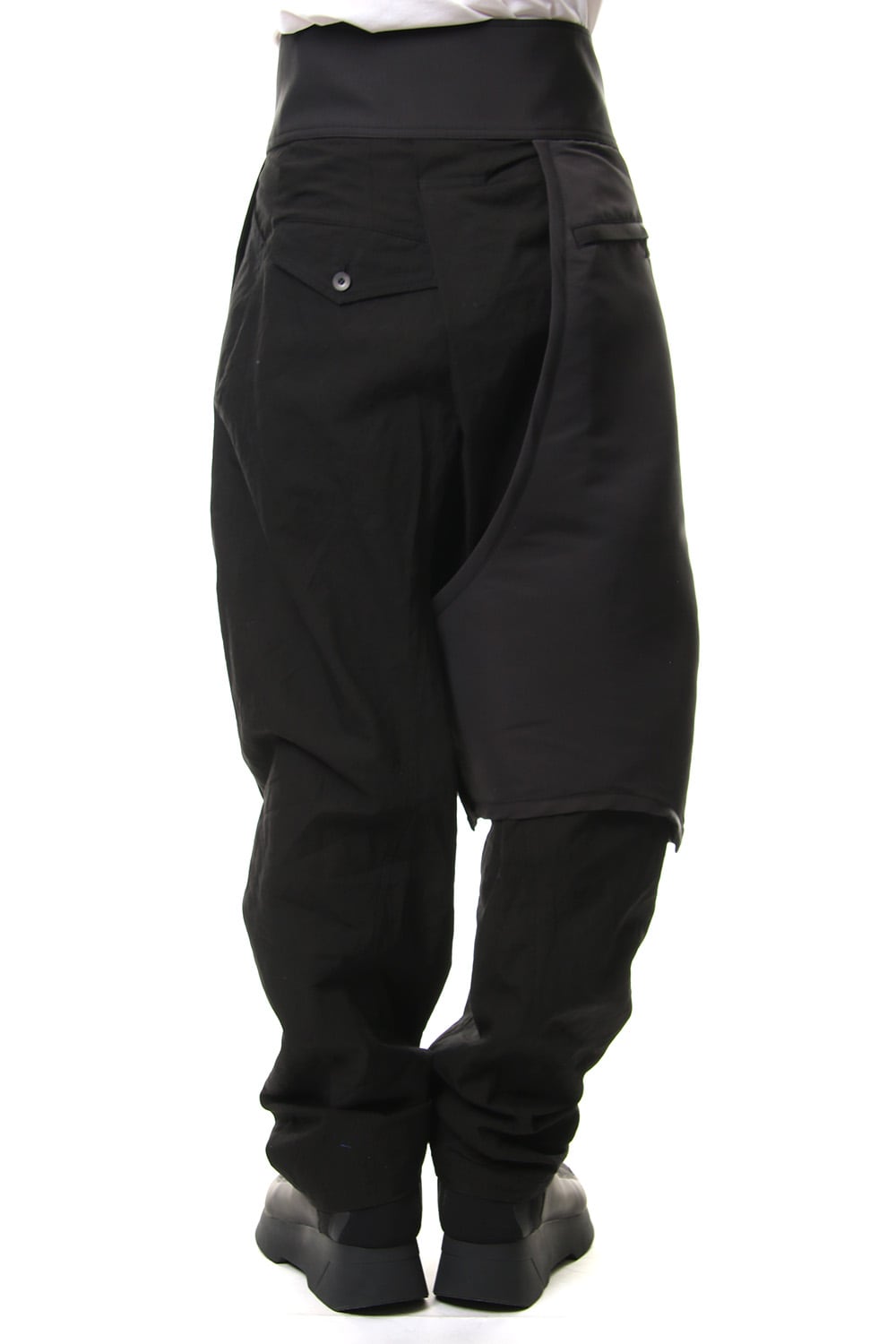 COMBINATION TUCKED BAGGY PANTS