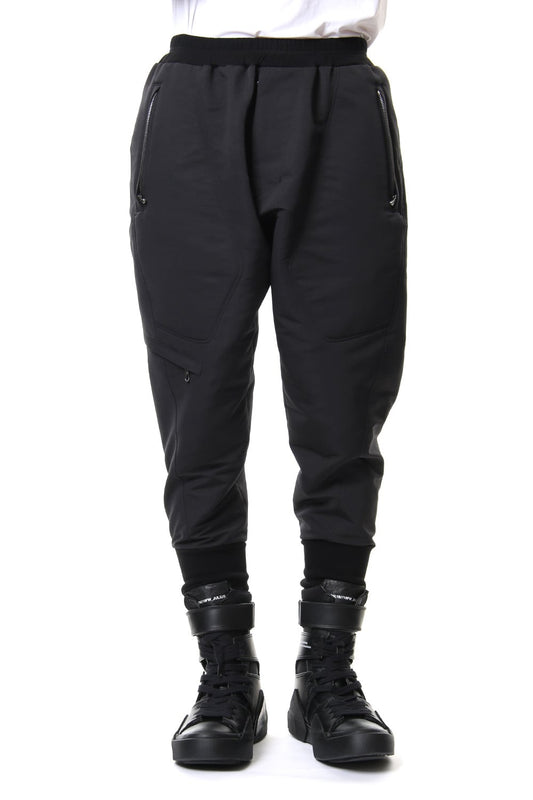 MILITARY LEG POCKET CROPPED PANTS Black